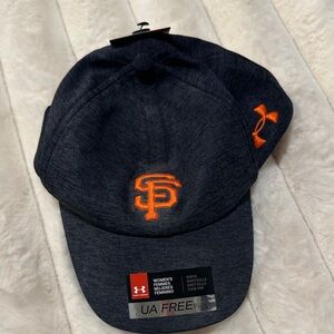 Under Armour Charcoal Cap with Bright Orange Accents